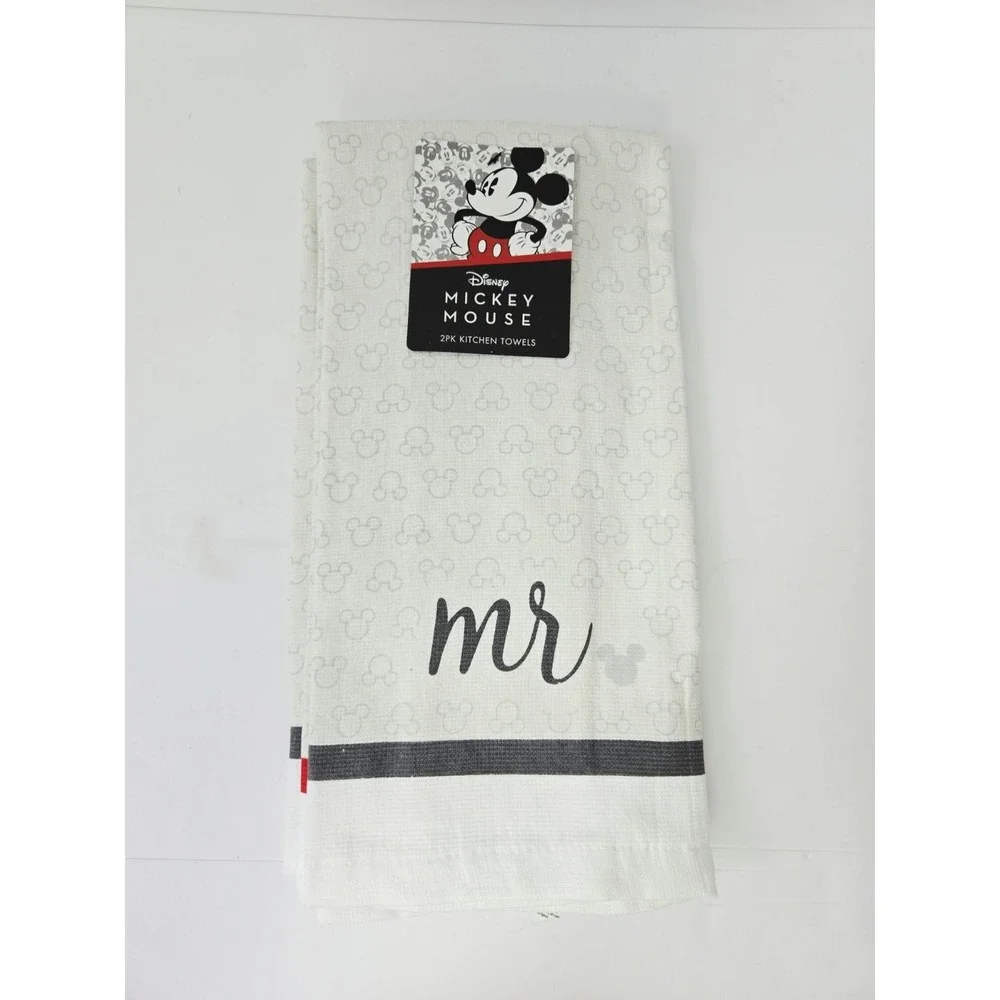Disney‎ Mickey Mouse Mr and Mrs Wedding towels 2 pack NEW